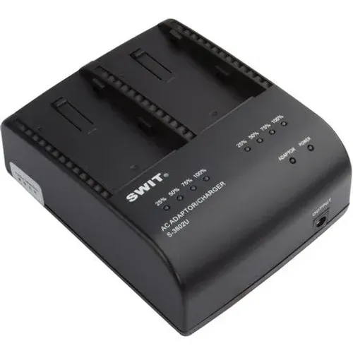 SWIT S-3602U Dual Charger/Adapter for Sony BP-U30/U60 Batteries 