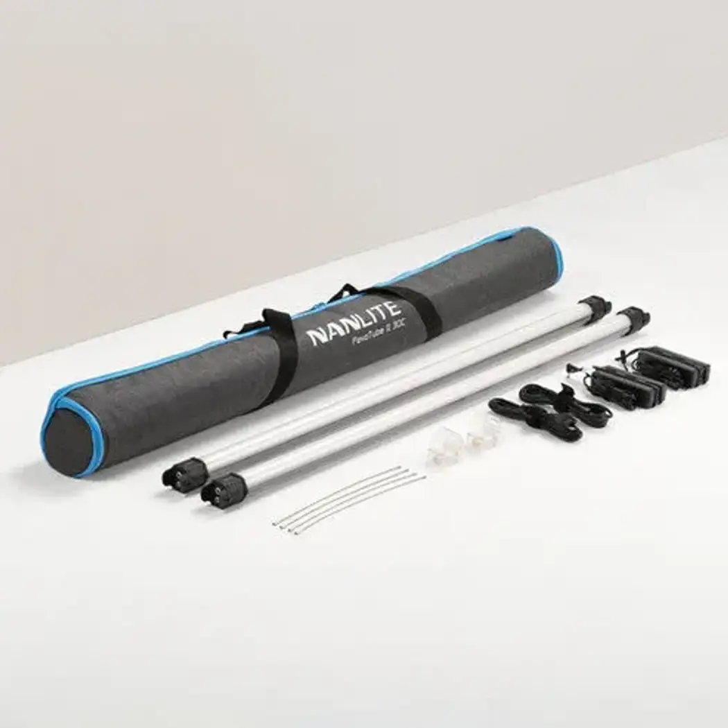  أنبوب إضاءة LED Nanlite PavoTube II 30C RGB (مجموعة 4 أقدام، 2 مصباح)