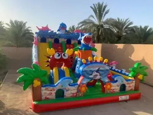Mix Up Dry slide and Shark maze