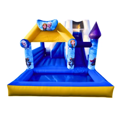 Frozen water slide bounce