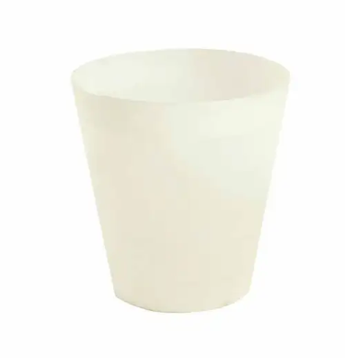 سلة نفايات بيضاء صغيرة HDWWP | حجم 28 سم قطر × 28 سم ارتفاع | تصميم عملي وأنيق للمكاتب والمنازل