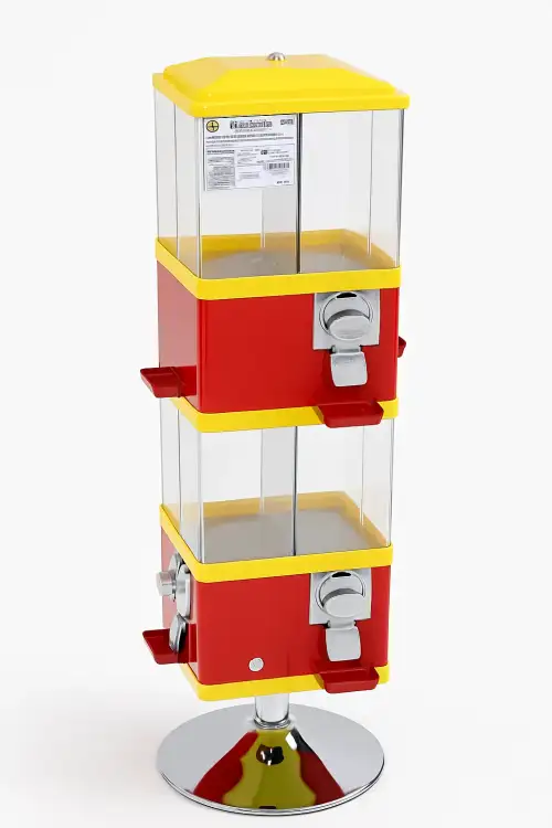 Classic Gumball Vending Machine – 3 Transparent Compartments2