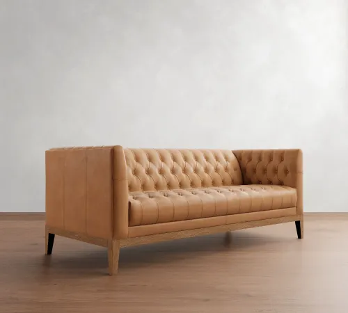 Edgewood Leather Sofa – Premium Rental Piece2