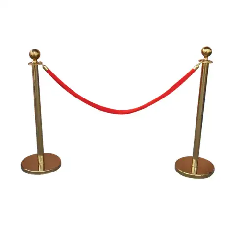 Pole  Gold + Rope Red HRCRM