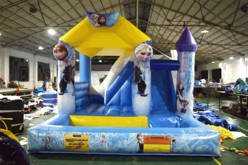 Water Slide with Trampoline for Competitive Fun 38