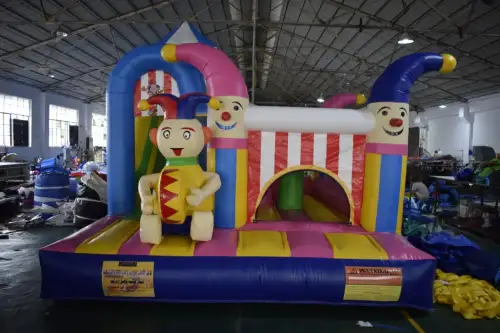 Clown Trampoline with Slide in Fun Festive Design 22