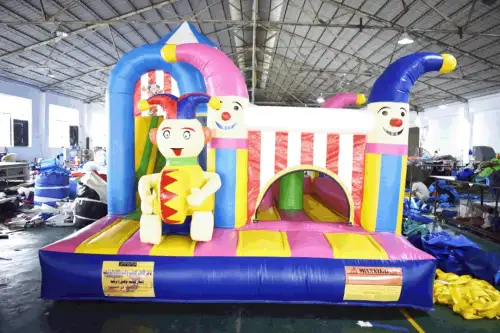 Clown Trampoline with Slide in Fun Festive Design 223