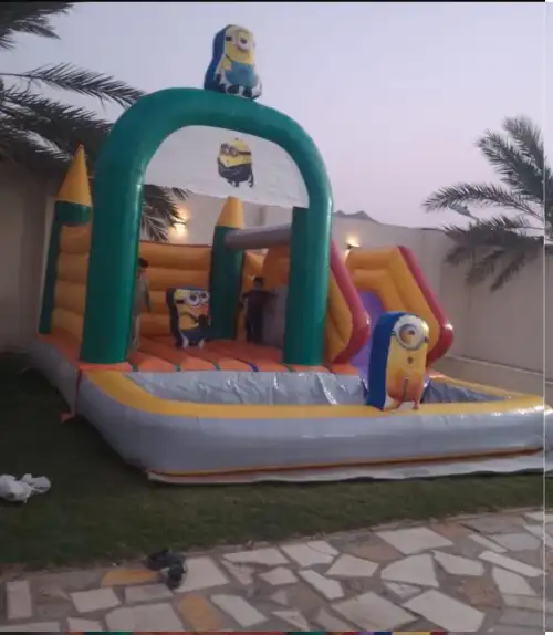 Inflatable Bouncer with Slide and Pool