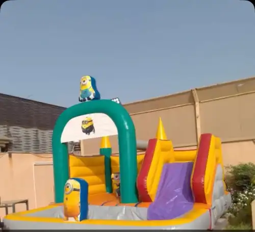 Minions Inflatable Bouncer with Dry Slide