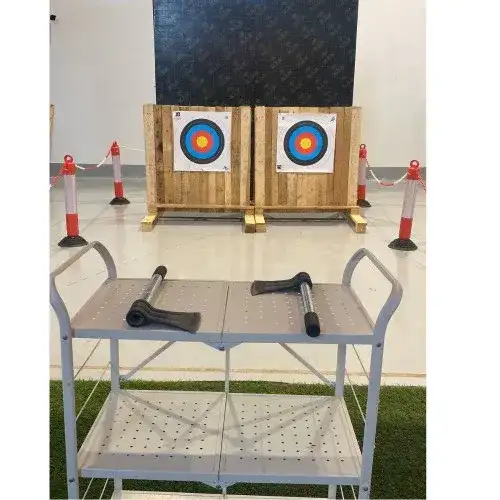 Axe Throwing Range Rental with Safety Setup 116