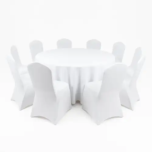 Round Table with 10 Chairs