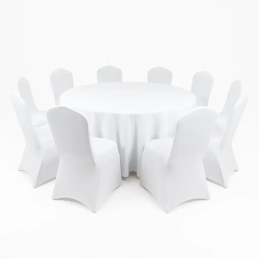 Round Table with 10 Chairs